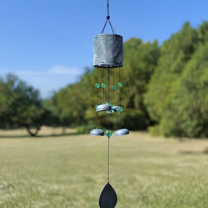 Solar Light Leaf Wind Chime