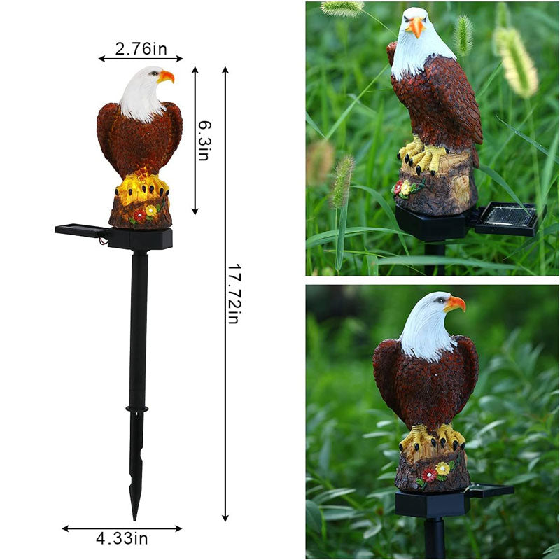 EcoGardn™ Solar Resin Eagle Lawn Lamp