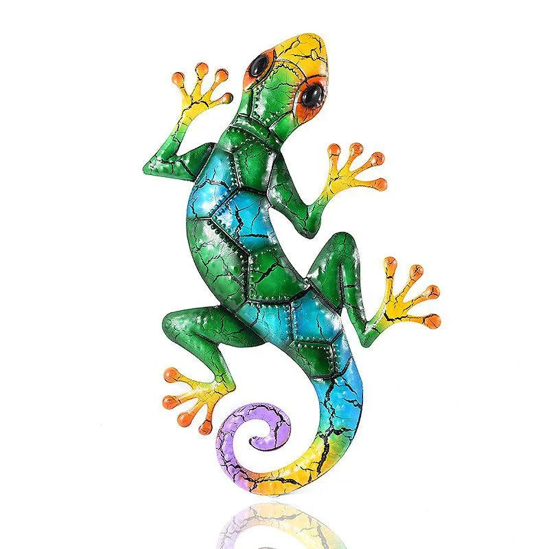 EcoGardn™ Metal Gecko Statues