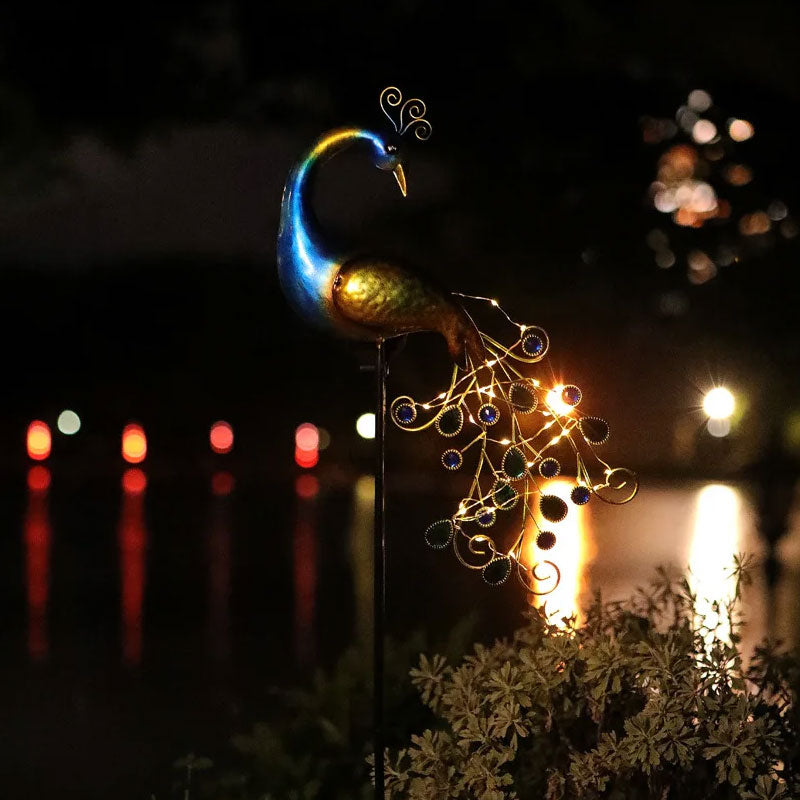 EcoGardn™ Solar Peacock Lights