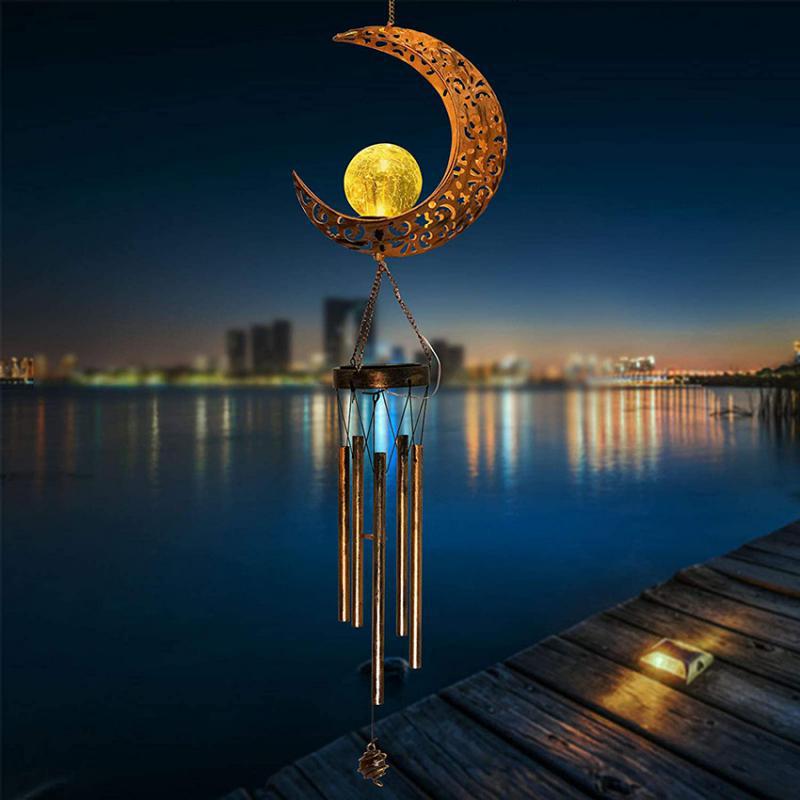 EcoGardn™ Solar Moon Wind Chimes