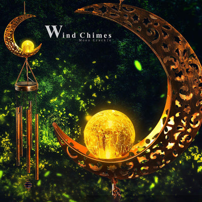 EcoGardn™ Solar Moon Wind Chimes