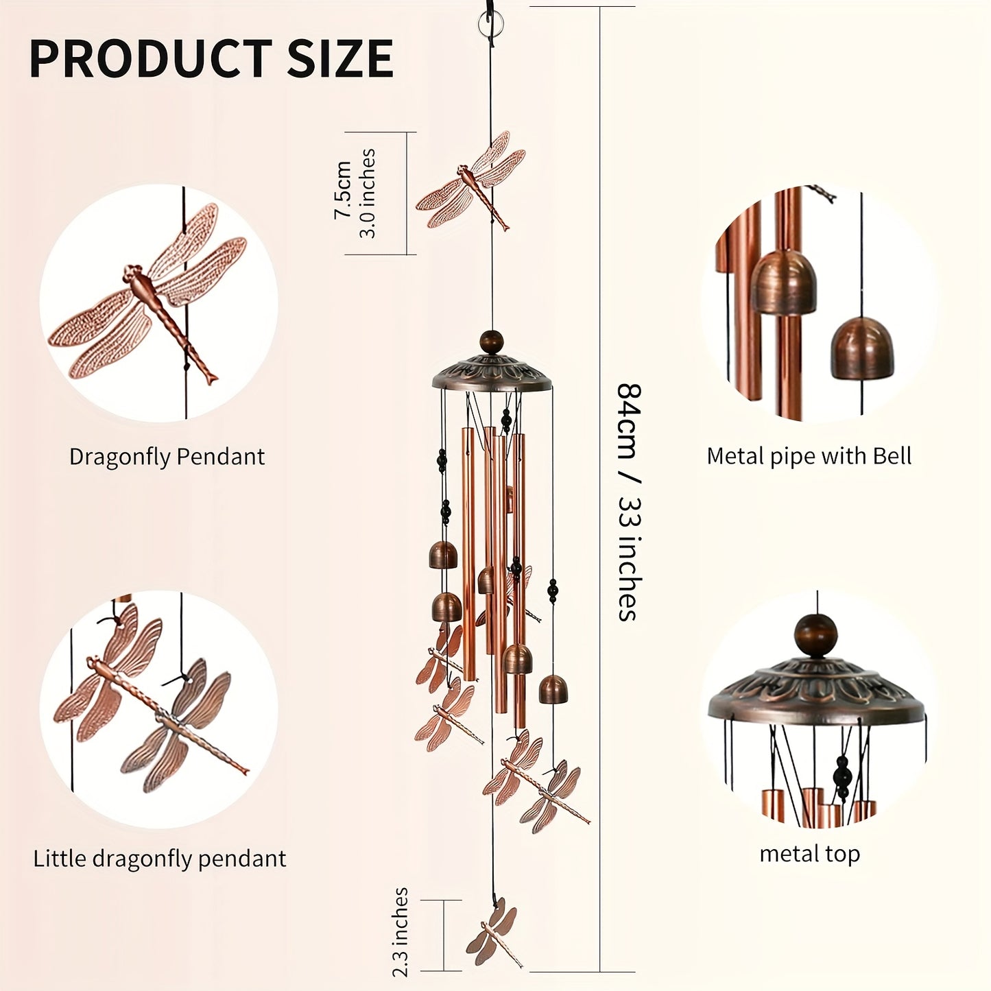 EcoGardn™  Dragonfly Wind Chimes