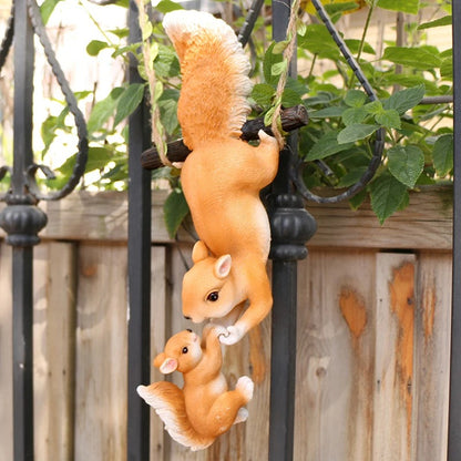 EcoGardn™ Climbing Rope Squirrel Figurine