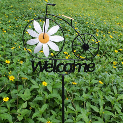 EcoGardn™ Sunflower Iron Bicycle Windmill