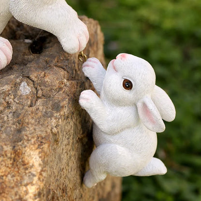 EcoGardn™ Resin Rabbit Statues